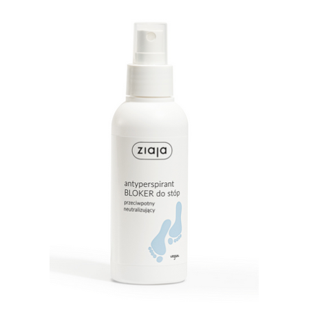 ZIAJA ANTYPERSPIRANT Bloker do stóp przeciwpotny neutralizujący 100 ml