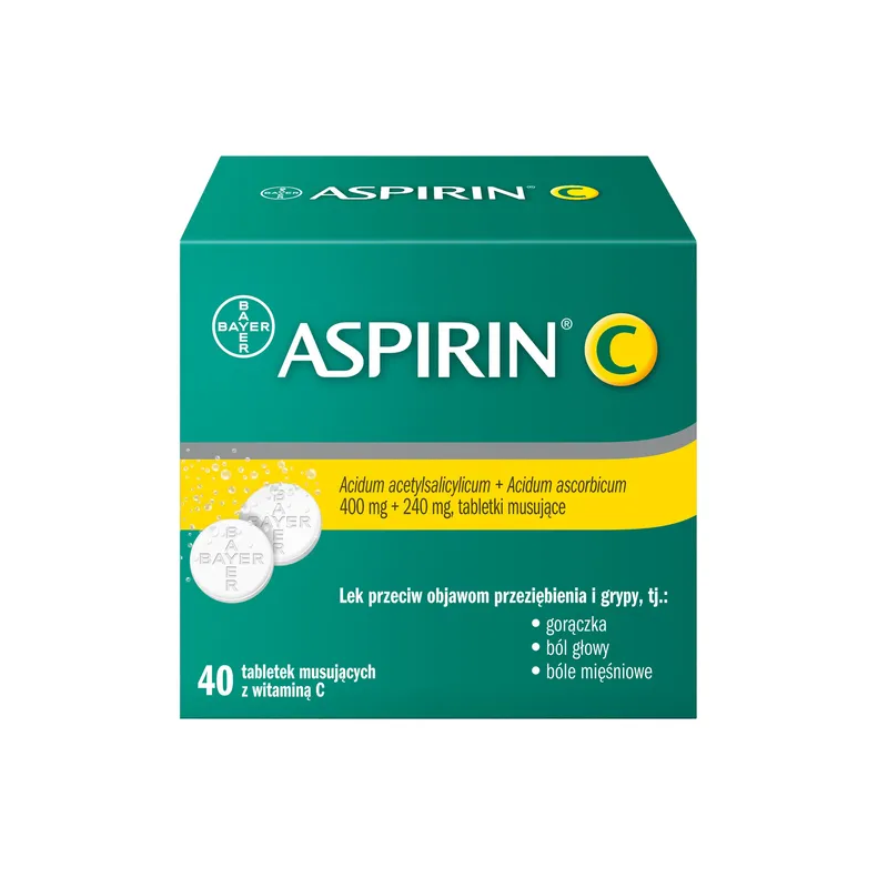 Aspirin C 400mg + 240mg 40 tabletek musujących