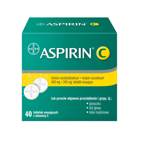 Aspirin C 400mg + 240mg 40 tabletek musujących