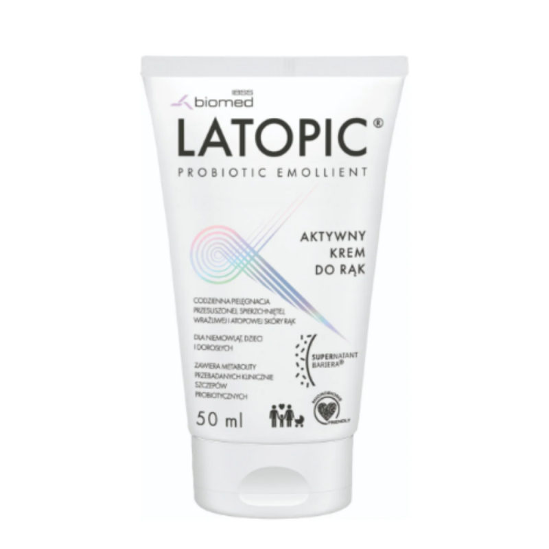 Latopic Probiotic Emollient Aktywny krem do rąk 50ml