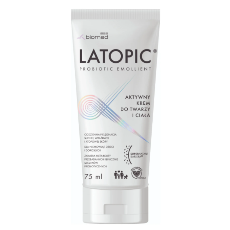 Latopic Krem do twarzy i ciała od 1. dnia życia 75ml