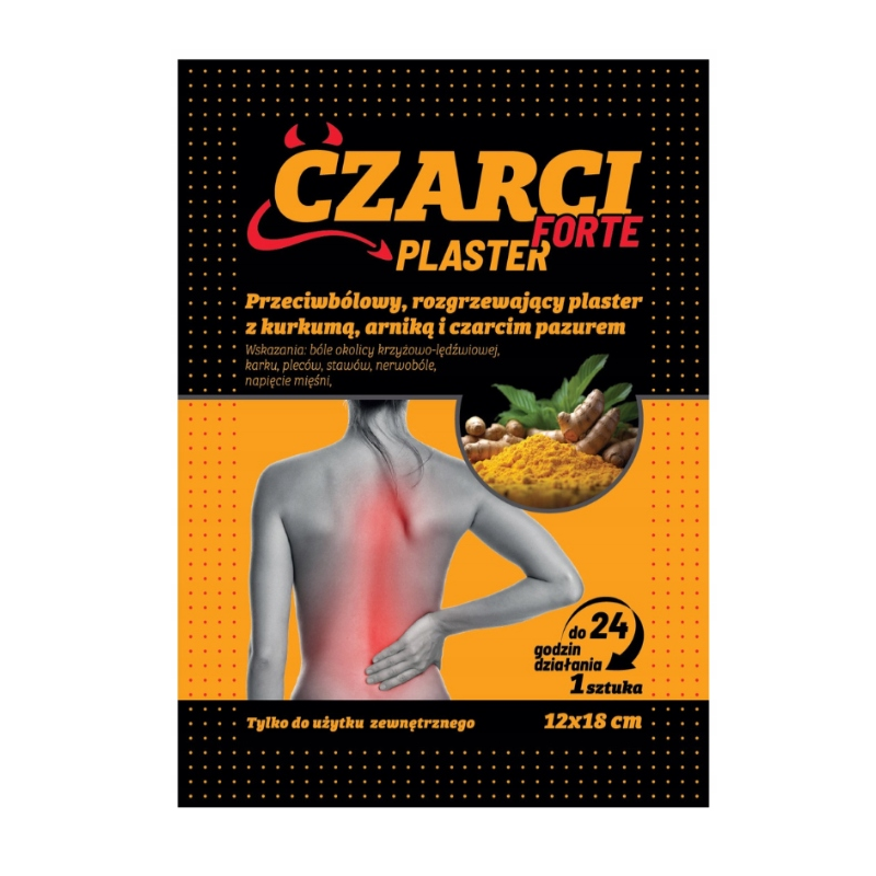 CZARCI PLASTER FORTE Rozgrzewający 12x18cm 1sztuka