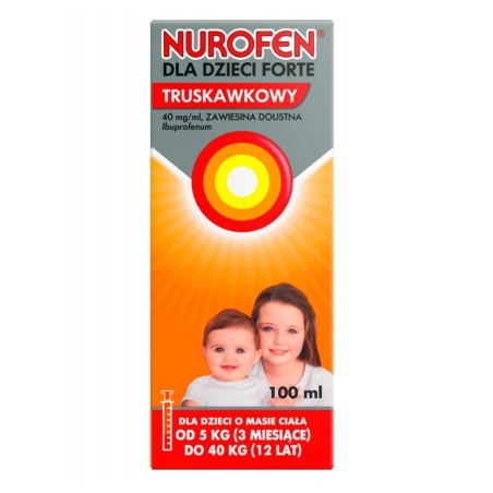 Nurofen dla dzieci Forte truskawkowe 100ml