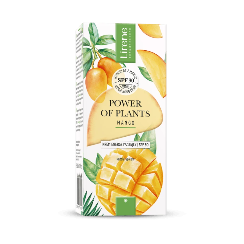 LIRENE POWER OF PLANTS Krem energetyzujący SPF30 MANGO 50ml