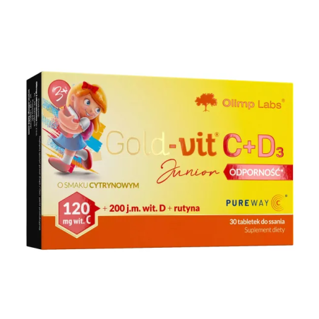 Olimp Gold Vit C+D3 Junior Odporność 30 tabletek