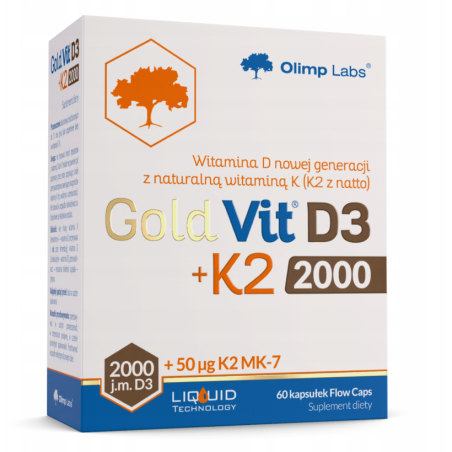 Olimp Gold-Vit D3 2000 j.m.+K2 60 kapsułek