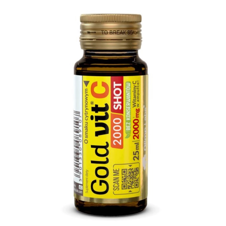 Olimp Gold-Vit C 2000 shot smak cytrynowy 25 ml