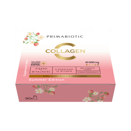 Primabiotic Collagen Summer Edition smak poziomkowy 30 x 30ml