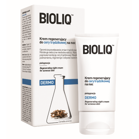 BIOLIQ DERMO Krem regenerujący do cery trądzikowej na noc 50ml