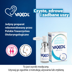 Vaxol do usuwania woskowiny usznej, spray 10 ml
