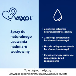 Vaxol do usuwania woskowiny usznej, spray 10 ml