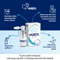 Vaxol do usuwania woskowiny usznej, spray 10 ml