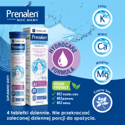 Prenalen Elektrolity smak ananas-pomarańcza 20 tabletek musujących