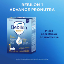 Bebilon 1 Pronutra Advance Mleko początkowe od urodzenia ZESTAW 4x1000g
