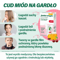 Junior-angin Spray do gardła na ból i suchy kaszel o smaku wiśniowym 20ml