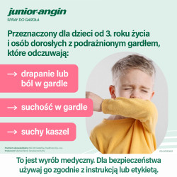 Junior-angin Spray do gardła na ból i suchy kaszel o smaku wiśniowym 20ml