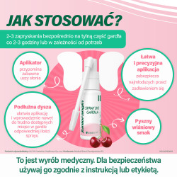 Junior-angin Spray do gardła na ból i suchy kaszel o smaku wiśniowym 20ml