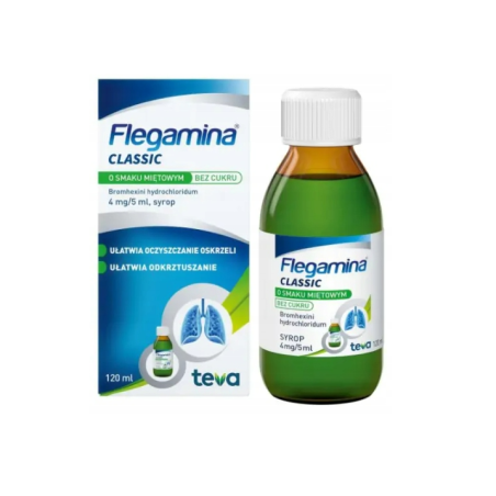 Flegamina syrop miętowy bez cukru 4mg/5ml 120ml