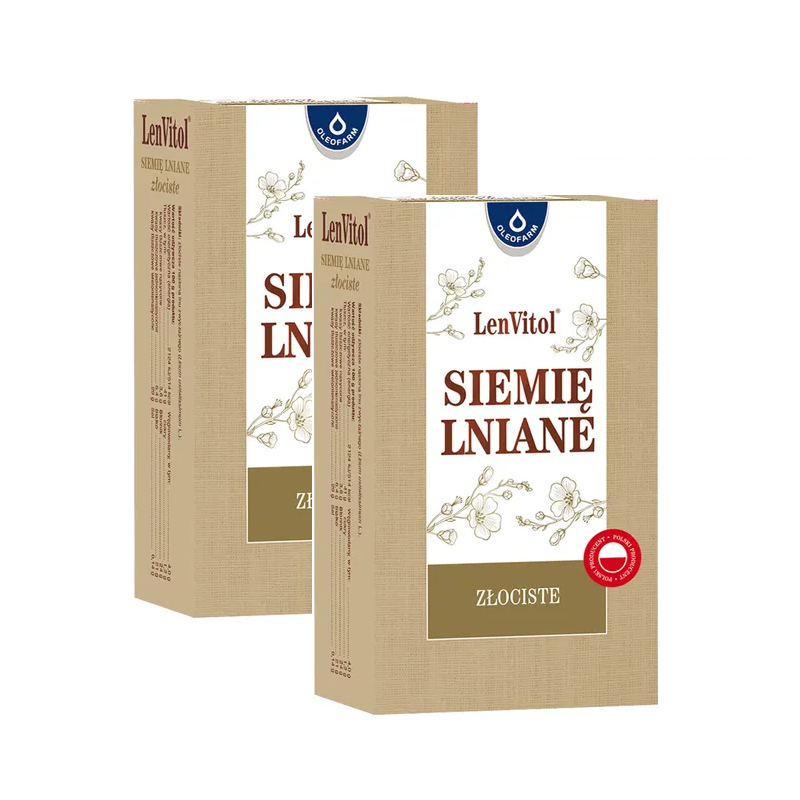 Oleofarm Siemię Lniane Złociste 1+1 500g (2x250g)