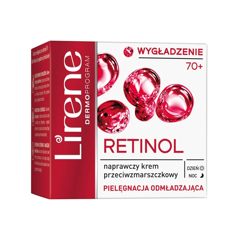 Lirene PIELĘGNACJA ODMŁADZAJĄCA Naprawczy krem przeciwzmarszczkowy 70+ RETINOL 50 ml