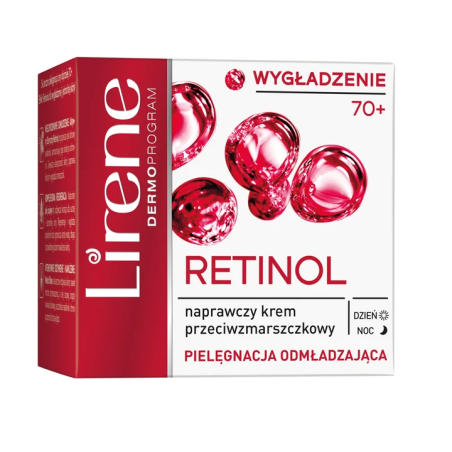 Lirene PIELĘGNACJA ODMŁADZAJĄCA Naprawczy krem przeciwzmarszczkowy 70+ RETINOL 50 ml