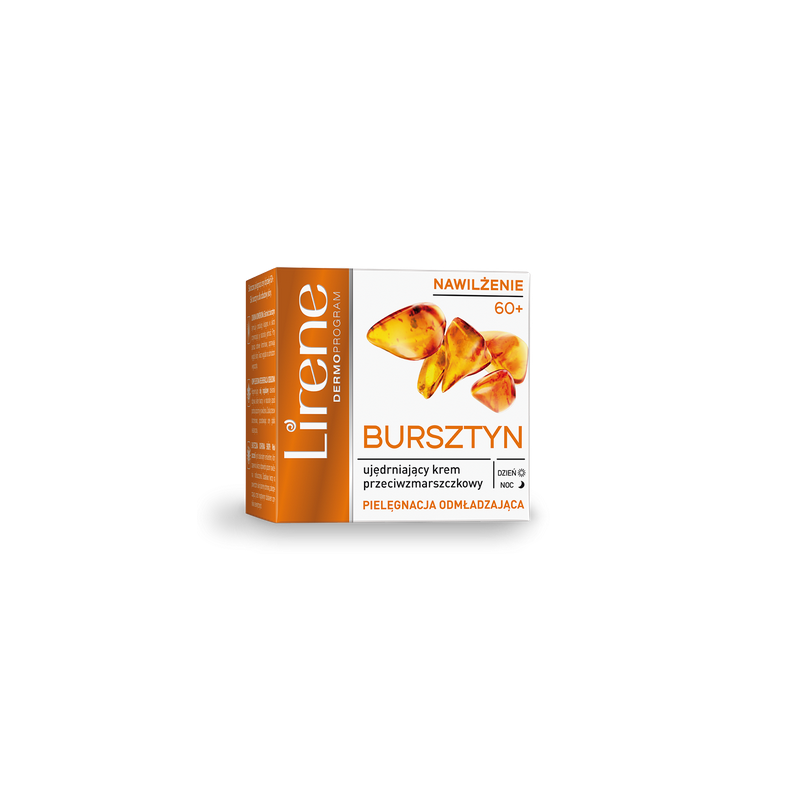 Lirene PIELĘGNACJA ODMŁADZAJĄCA Ujędrniający krem przeciwzmarszczkowy 60+ BURSZTYN 50 ml