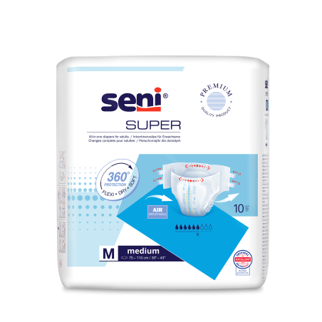 Pieluchomajtki SENI SUPER MEDIUM 10 sztuk