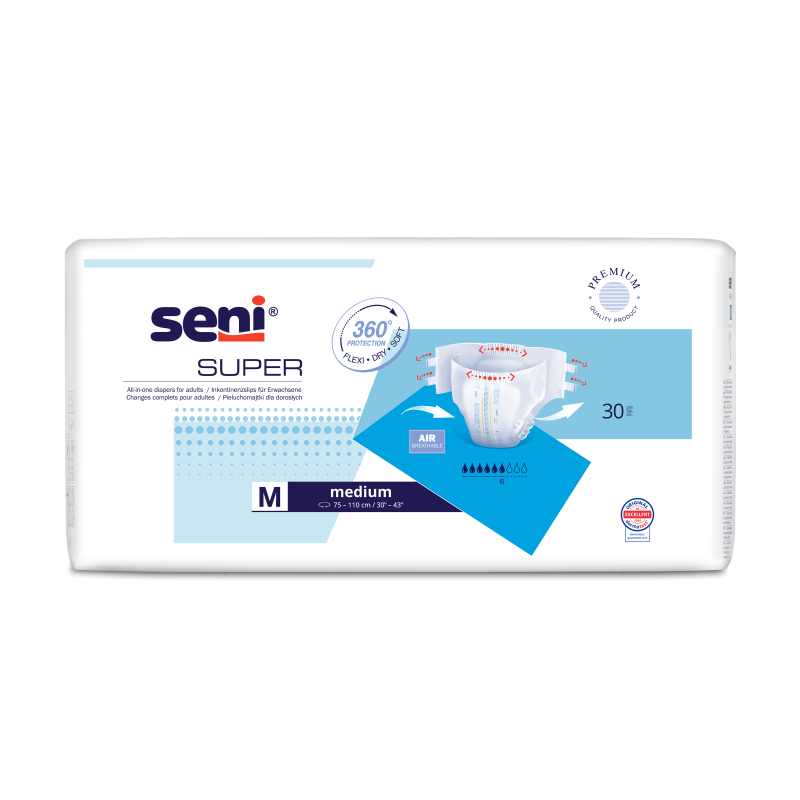 Pieluchomajtki SENI SUPER MEDIUM 30 sztuk