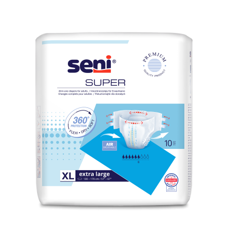 Pieluchomajtki SENI SUPER EXTRA LARGE 10 sztuk