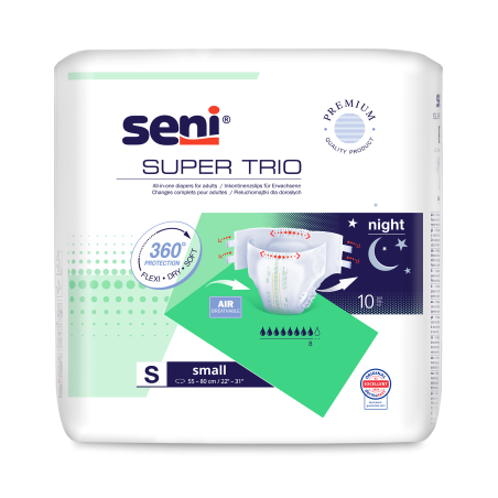 Pieluchomajtki SENI SUPER TRIO SMALL 10 sztuk