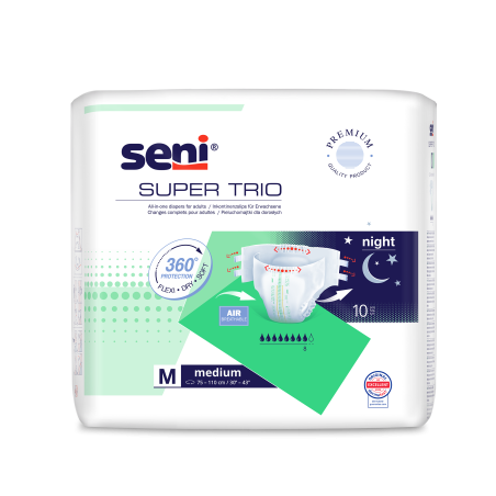 Pieluchomajtki SENI SUPER TRIO MEDIUM 10 sztuk