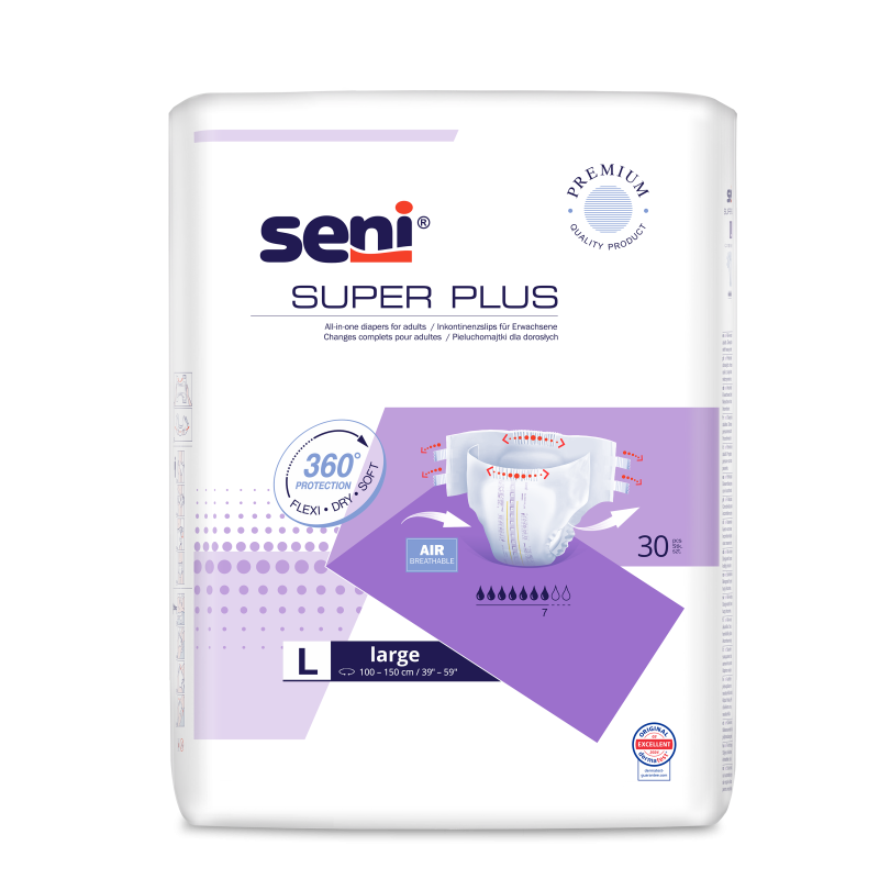 Pieluchomajtki SENI SUPER PLUS LARGE 30 sztuk