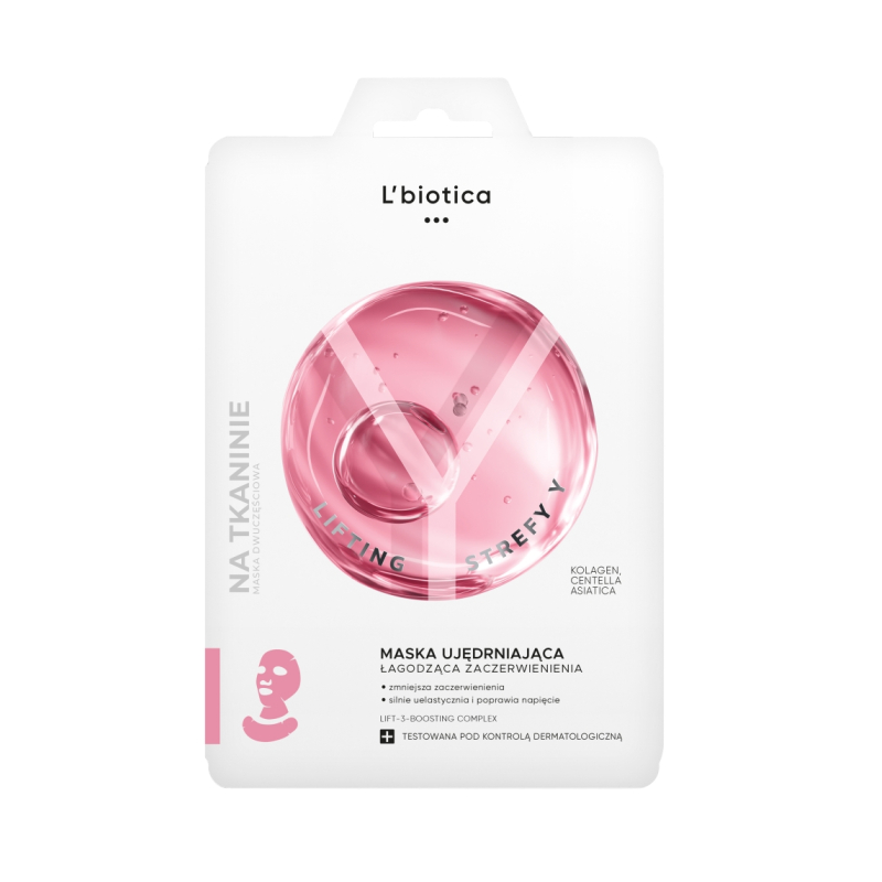 L'Bioticica Lifting  Strefy Y Maska ujędrniająca łagodząca zaczerwienienia 1 sztuka