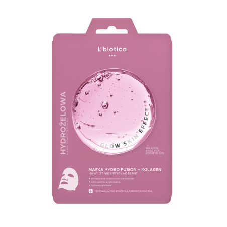 L'biotica PGA Hydro Fusion Hydrożelowa maska do twarzy z kolagenem 1 sztuka