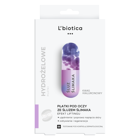 L'biotica Odmładzające płatki pod oczy ze śluzem ślimaka 3x2 sztuki