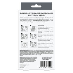 L'biotica Głęboko oczyszczające plastry na nos z węglem drzewnym 3 sztuki