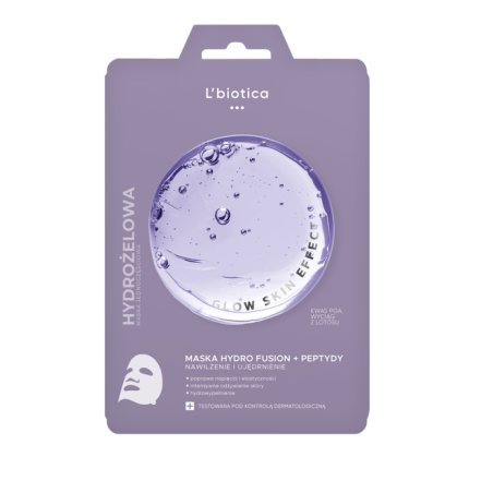 L'Biotica PGA Hydro Fusion + Peptydy hydrożelowa maska do twarzy 1 sztuka