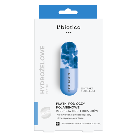 L'Biotica Płatki kolagenowe pod oczy redukcja cieni i obrzęków 3x2 sztuk