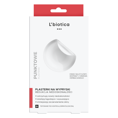 L'biotica punktowe plasterki na wypryski 3x12 sztuk