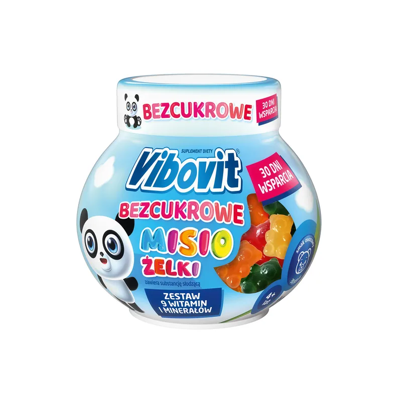 Vibovit Misio bezcukrowe żelki o smaku owocowym 30 sztuk