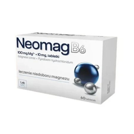 Neomag B6 100mg+10mg 60 tabletek