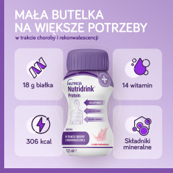 Nutridrink Protein o smaku owoców leśnych ZESTAW 6x(4x125ml)