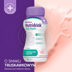 Nutridrink Skin Repair o smaku truskawkowym 4x200ml