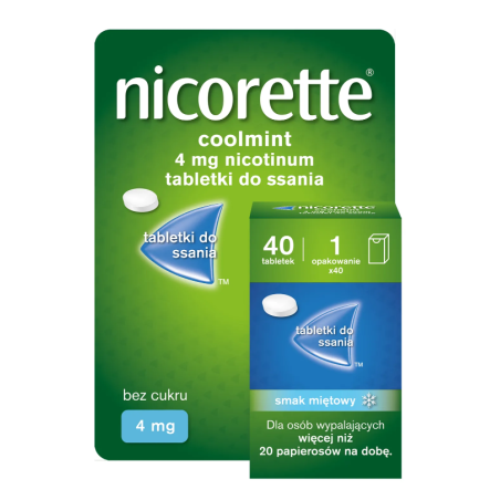 Nicorette Coolmint 4mg 40 tabletek
