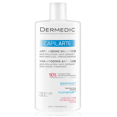 Dermedic Capilarte Szampon Anti-Ageing zwalczający oznaki starzenia się mieszków i łodyg włosa 300ml