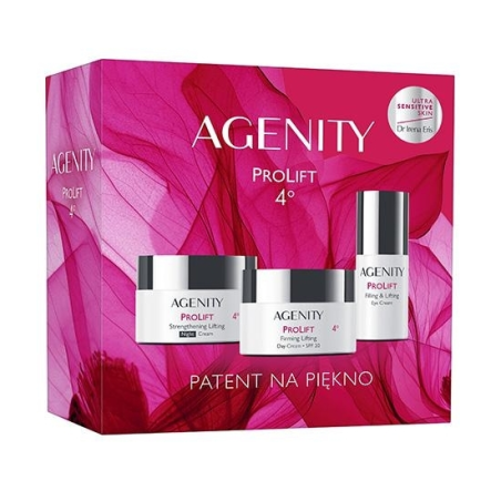 Agenity Prolift 4 Zestaw: krem na dzień SPF 20 50 ml + krem na noc 50 ml +  krem pod oczy 15 ml