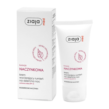 Ziaja MED Kuracja naczynkowa Krem wyciszający rumień na dzień/na noc SPF10 50ml