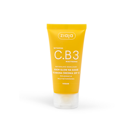 Ziaja Witamina C.B3 Niacynamid krem glow na dzień ochrona średnia SPF15 50ml