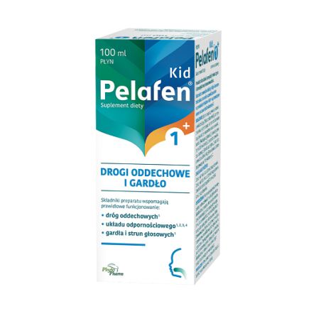 Pelafen Kid 1+ Drogi oddechowe i gardło 100ml