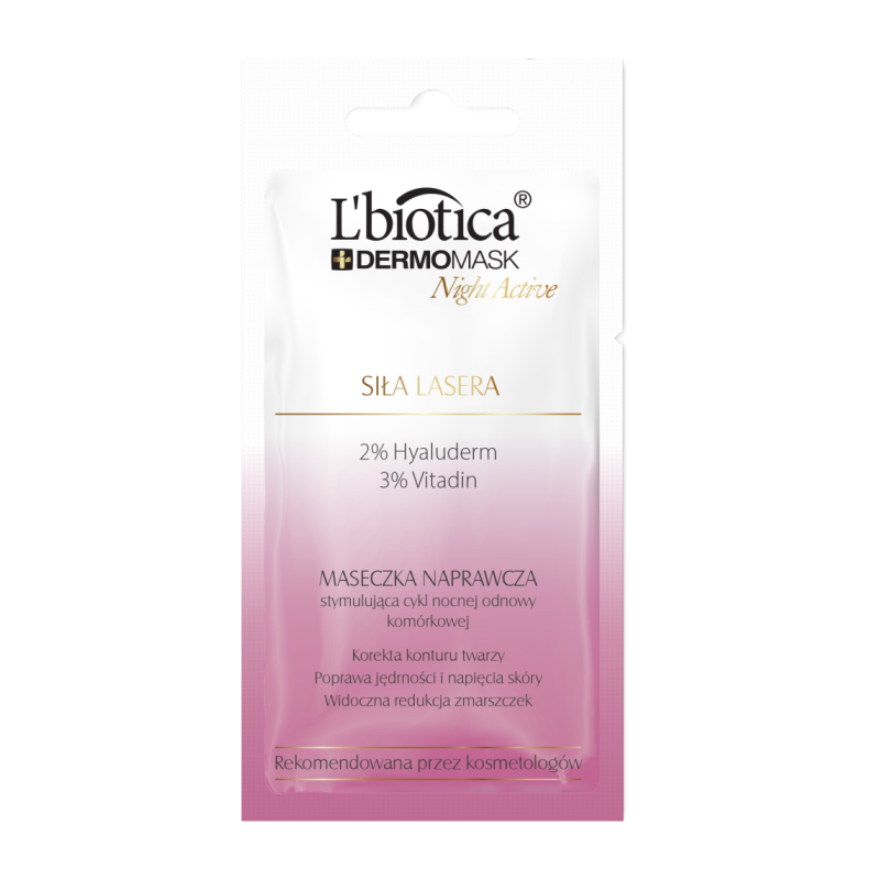 L'BIOTICA Dermomask Night Active Siła Lasera 12 ml